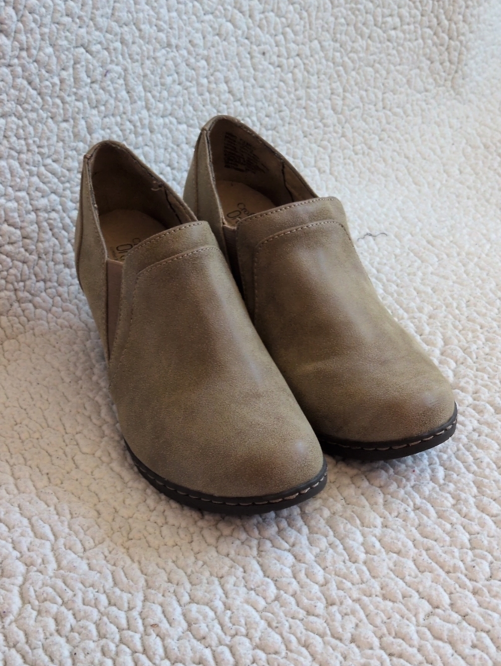 Croft & Barrow Ortholite Minimalist Genuine Leather Comfort Ankle Boots Preppy